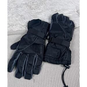 Thinsulate Gloves Mens Sz XL Black Insulated 100g Winter Ski Snow Grip Gauntlet